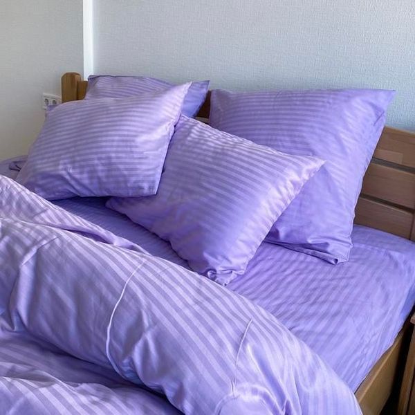 Постельное белье Stripe Sateen stripe lila 1.5 фото