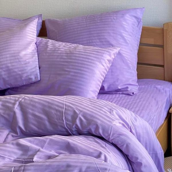 Постельное белье Stripe Sateen stripe lila 1.5 фото