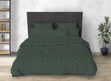 Постільна білизна Gold Lux Полуторний Gold lux green r 1.5 фото
