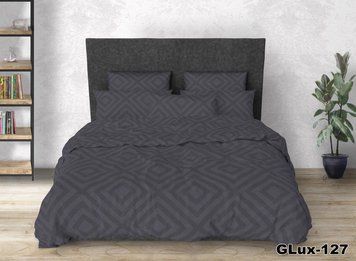 Постільна білизна Gold Lux Полуторний Gold lux graphite  r 1.5 фото