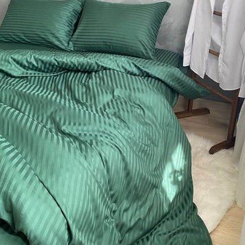 Постільна білизна Stripe Sateen  stripe green 1.5 фото